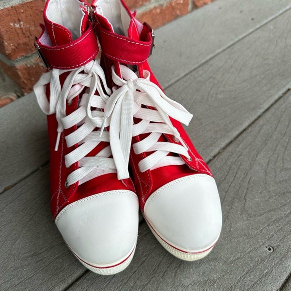 EUC Yufu Star canvas wedges - Picture 7 of 8